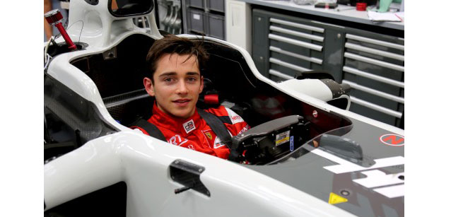 Leclerc nella FP1 di Silverstone