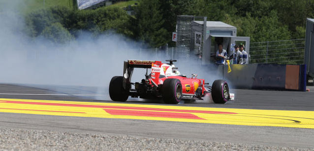 Vettel: "Problema in frenata<br />Sabato guarder&ograve; la partita..."