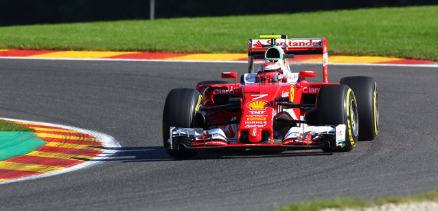 Spa - Libere 3<br />Ferrari davanti con Raikkonen
