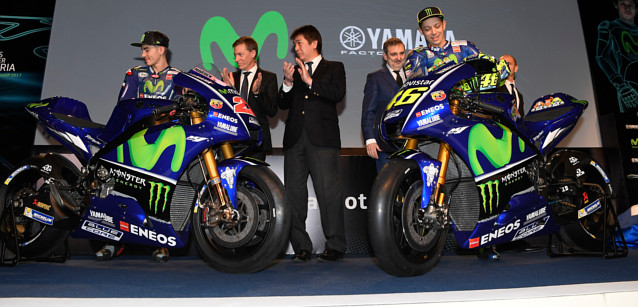 Presentata la nuova Yamaha M1<br />per Rossi e Vinales