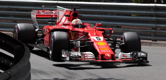 Monte-Carlo - Libere 3<br />Vettel e la Ferrari ancora in palla