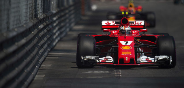 Monte-Carlo - Qualifica<br />Prima fila Ferrari, pole Raikkonen