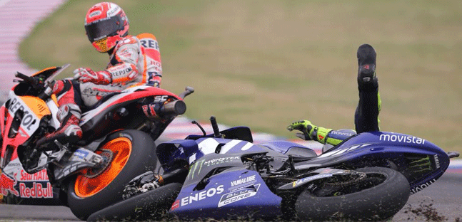 Marquez vs Rossi<br />La MotoGP non è sport di contatto