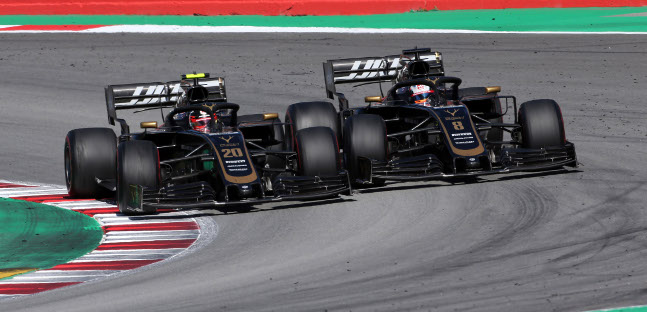 Magnussen e Grosjean in Belgio<br />con la stessa versione della Haas