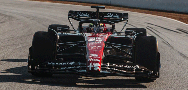 Primi giri di pista<br />per Sauber, Haas e Red Bull<br />