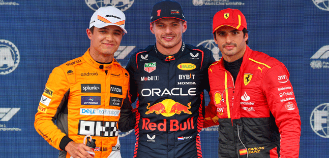 Montmel&ograve; - Qualifica<br />Verstappen in pole, Sainz secondo<br />Male Alonso e Perez, Leclerc 19esimo