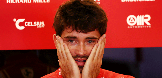 Il momento di flessione di Leclerc<br />Troppa pressione arriva da Sainz?