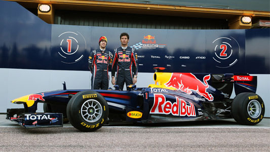 La Red Bull RB7 dei campioni del mondo