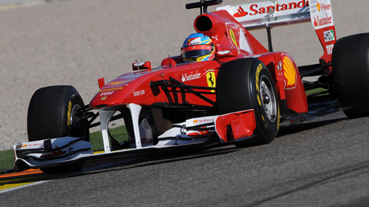 Valencia - 1° turno<br>Subito duello Alonso-Vettel