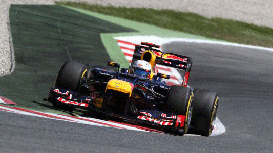 Montmelò - Libere 3<br>Vettel porta la Red Bull in vetta