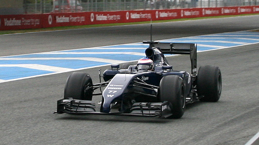 Anche la Williams FW36 in pista