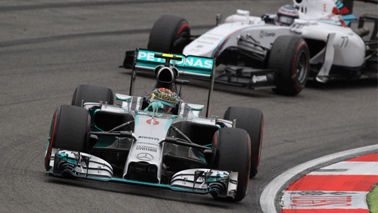 Hockenheim - Rosberg allunga<br>Bottas splende, Hamilton sul podio