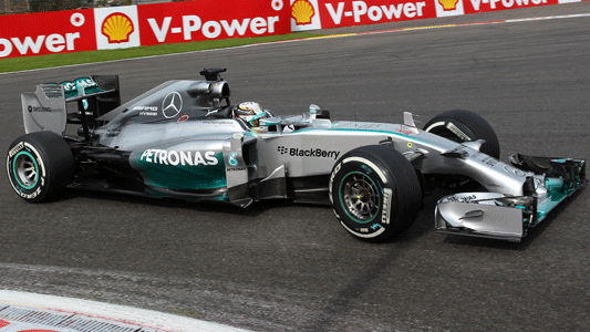 Spa - Libere 2<br>Hamilton risponde a Rosberg