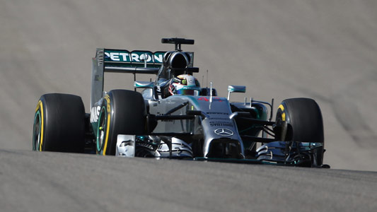Austin, Libere 3<br>Hamilton allunga, problemi per Rosberg