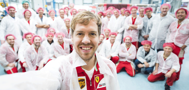 Il selfie di Vettel alla GES