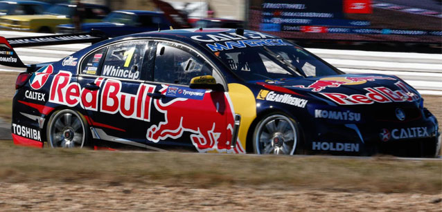 Symmons Plains, gare: Whincup leader