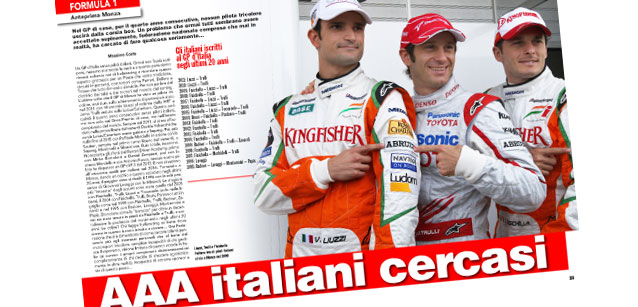 &Egrave; online il Magazine 329 Italiaracing<br />GP d'Italia F.1 senza piloti italiani...