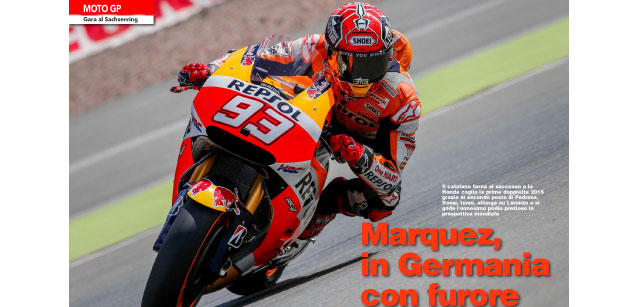 È online il Magazine n.325<br />Marquez, in Germania con furore<br />