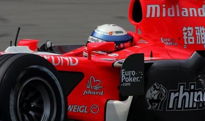 Markus Winkelhock e Timo Glock<br>ai test di Jerez con la Trident