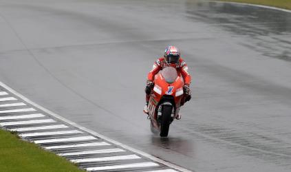 Brno – Qualifica -<br>Casey Stoner RE della pioggia