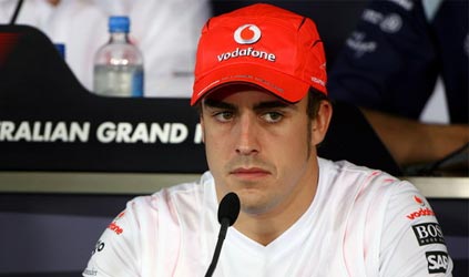 Melbourne - Libere 1<br>Alonso davanti a Massa