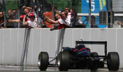 Hockenheim - Gara<br>Buemi batte Hulkenberg