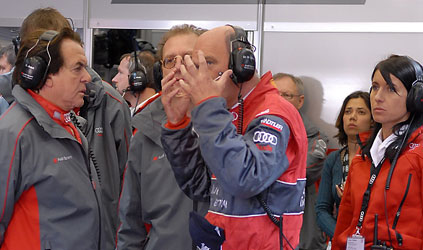 Le Mans - ore 9,00<br>L'Audi stringe i denti
