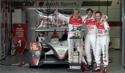 Le Mans - finale<br>Vittoria bis per l'Audi diesel<br>e per Pirro e Biela sono cinque!