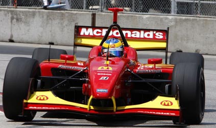 Toronto, qualifica 1: Bourdais in pole provvisoria, Doornbos 4°