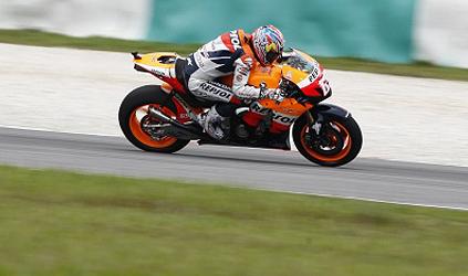 Valencia – Libere 1: <br> Nicky Hayden il più veloce sul bagnato