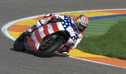 Valencia – 1° giorno <br> Costante Stoner, in pista Rossi