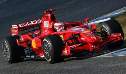 Jerez - 1° giorno<br>Raikkonen e Massa davanti