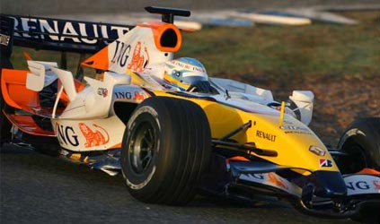 Jerez - 2° giorno<br>Alonso è primo con la Renault