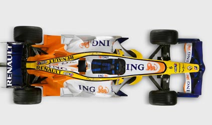 Presentata a Parigi la nuova Renault R28 di Alonso e Piquet