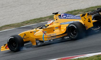 Montmelò - 3° turno<br>Van der Garde con pista umida