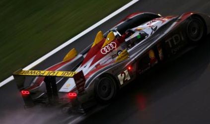 Le Mans - Ore 13<br>Kristensen, che rischio!