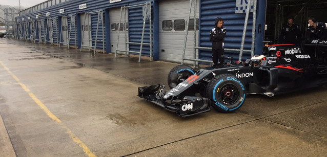 Filming day a Rockingham per la McLaren