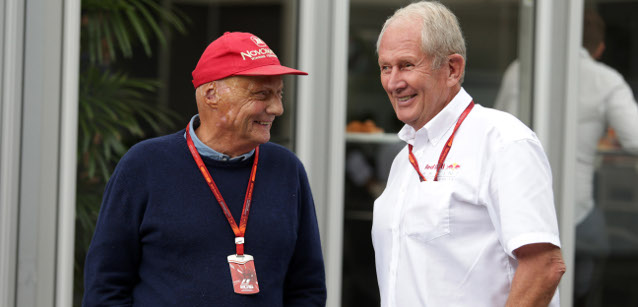 Lauda e Marko, siparietto in TV<br />"I tuoi piloti ci hanno chiamato"