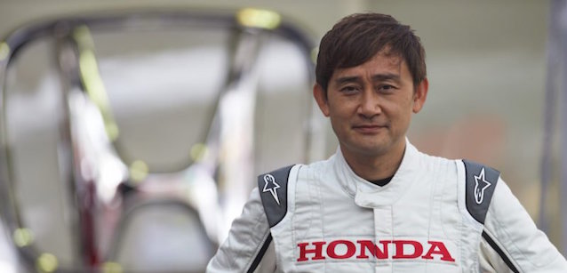 Michigami con la Honda a Motegi