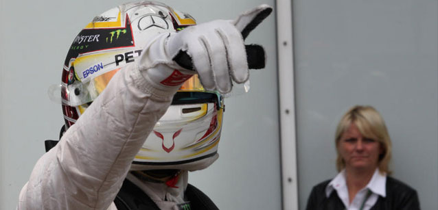 Hockenheim - Hamilton vola via<br />Crollo di Rosberg e della Ferrari