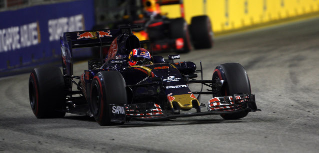 Kvyat felice dopo Singapore<br />"Ho sentito di nuovo la passione"