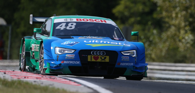 Budapest, qualifica 1<br />Mortara primo, otto Audi davanti