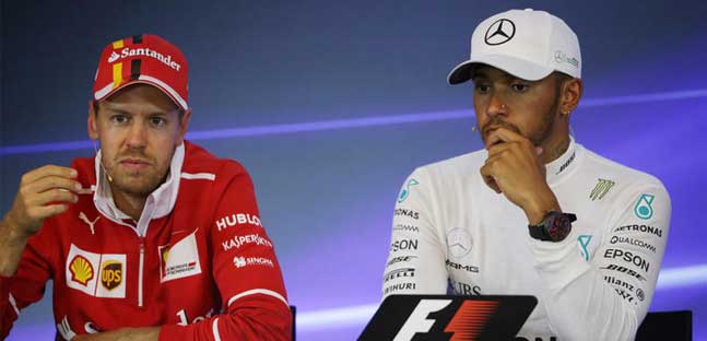 Hamilton le canta a tutti<br />Vettel e Rosberg nel mirino