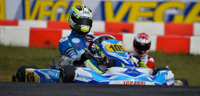 WSK Final Cup ad Adria<br />Lorandi, dalla GP3 alla pole in KZ