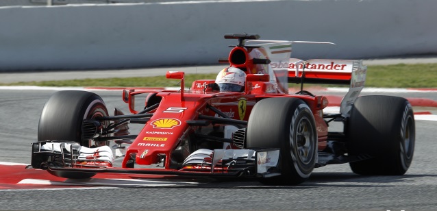 Montmel&ograve; – 1° turno<br />Ferrari leader con Vettel
