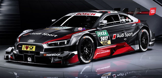 Audi svela la RS5 per il DTM 2017<br />Sospensioni comuni e pi&ugrave; cavalli