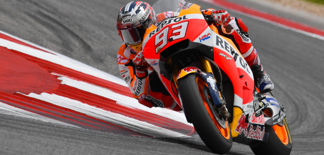 Austin - Gara<br />Marquez padrone, Rossi nuovo leader