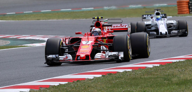 Montmel&ograve; - Libere 3<br />Acuto Ferrari con Raikkonen<br />