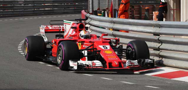 Monte-Carlo - Libere 2<br />Vettel strepitoso, poi Ricciardo