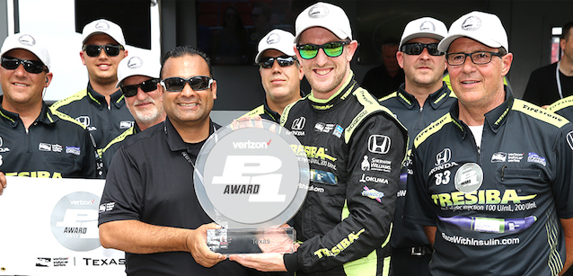 Texas, qualifica<br />Prima pole da record per Kimball